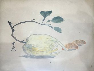 谢公展花鸟画---佛手